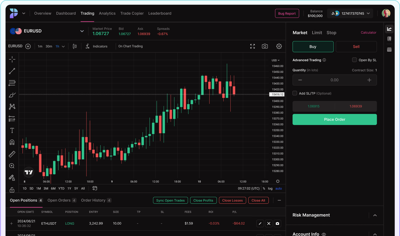 Prop Firm Dashboard